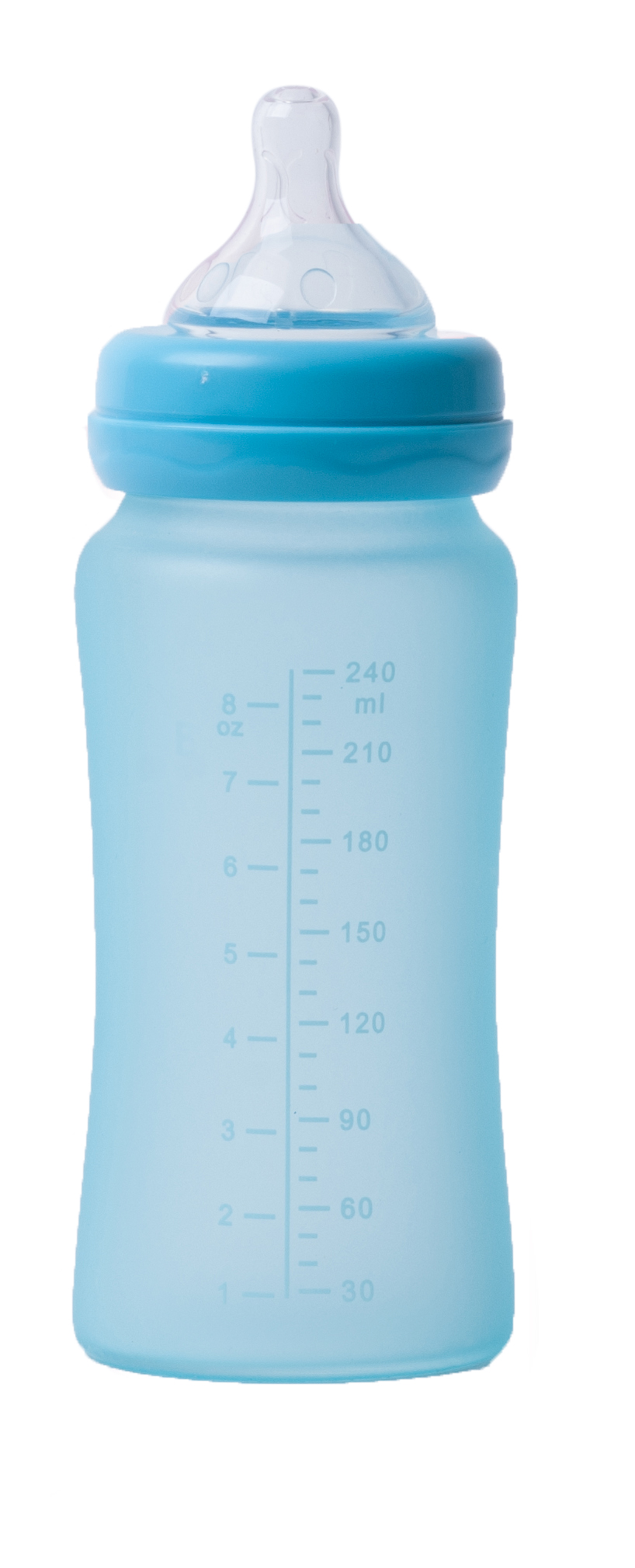 Bo Jungle B-Thermo Biberon Vetro 240 ml Turchese