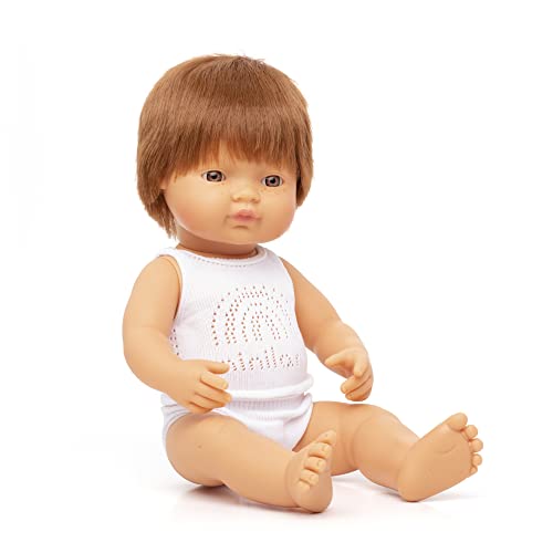 Miniland Bambole Bambola 38 cm capelli rossi europeo vinile