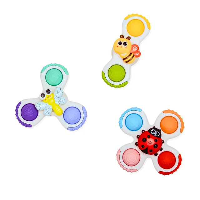 BoJungle Spinner Trottoline Ventosa Insetti Set 3 Pezzi