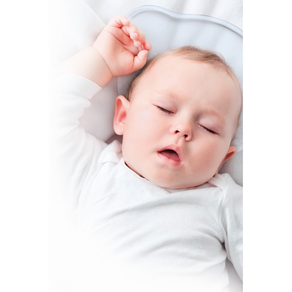 BoJungle Sleep B-Cosy cuscino neonato bianco testa piatta