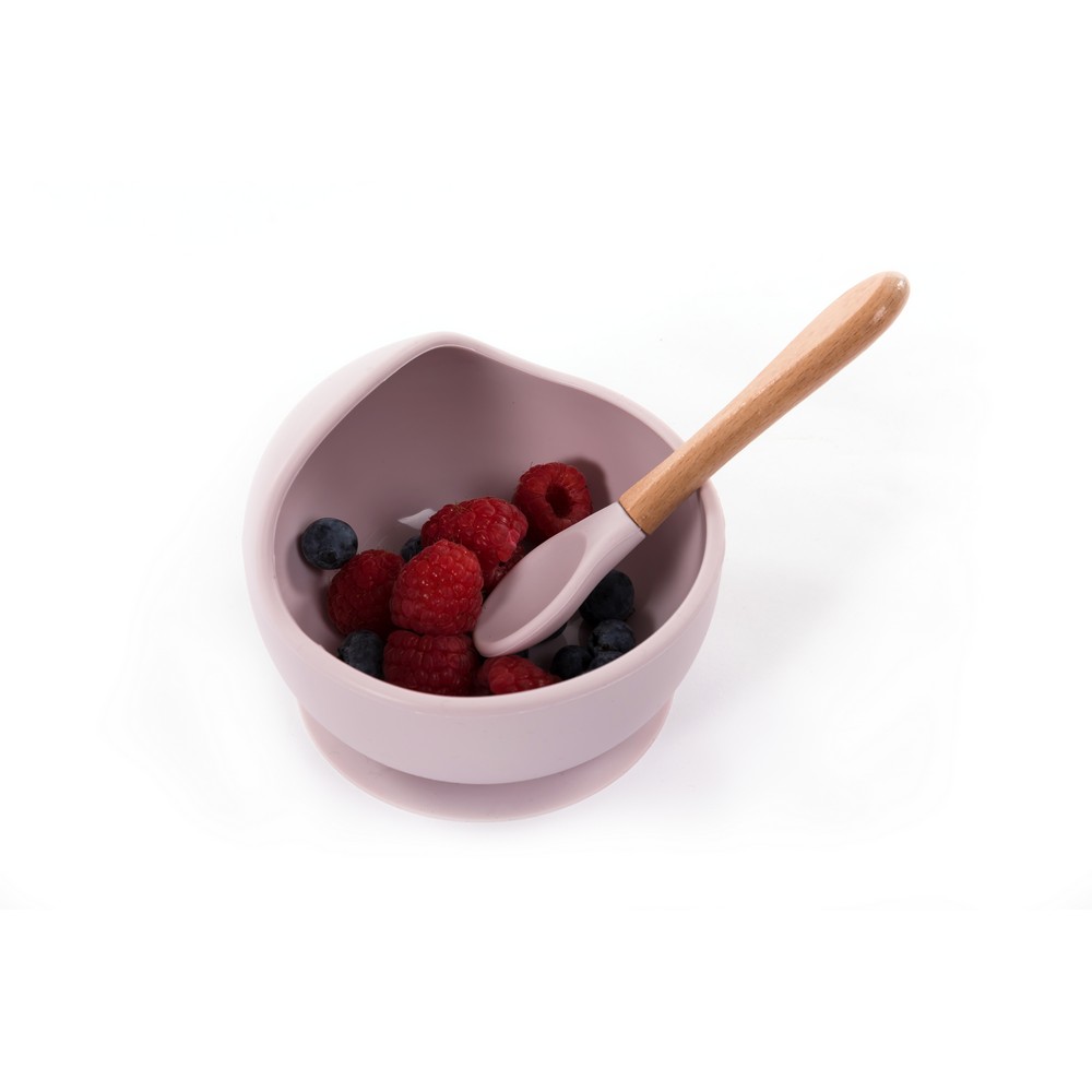 BoJungle B-Suction Bowl Set Pappa Ciotola Ventosa Rosa