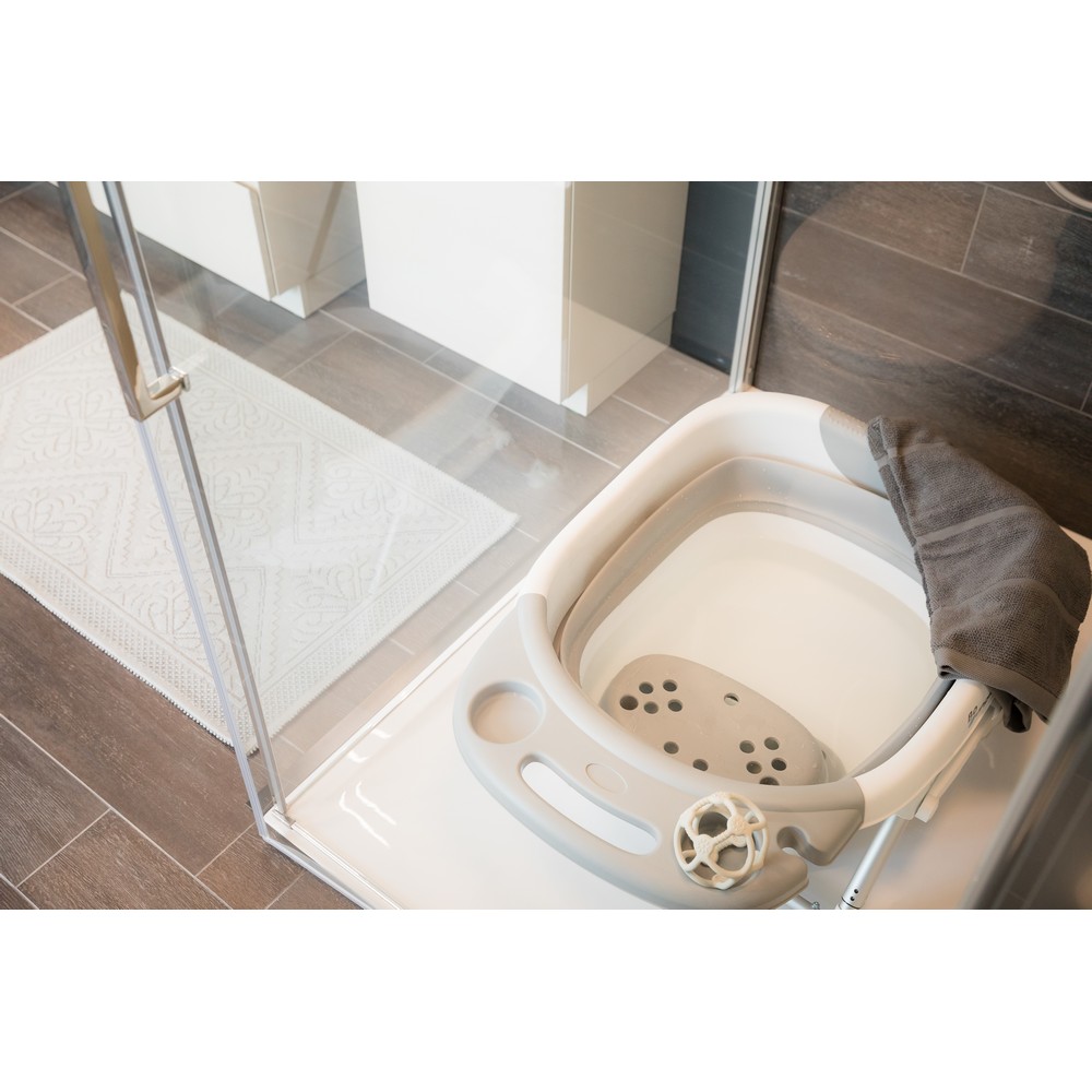 BoJungle B-Foldable Shower Bath Vaschetta Grigia Pieghevole