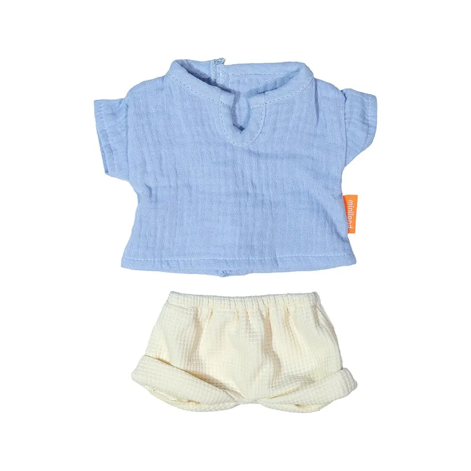 Miniland Vestiti bambola 32 cm maglietta e pantaloni estate