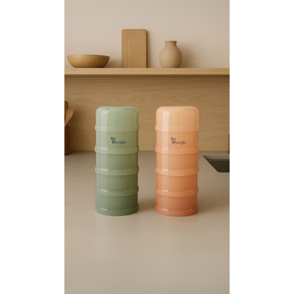 BoJungle B-Dose dosatore latte jade 4 scomparti ermetico