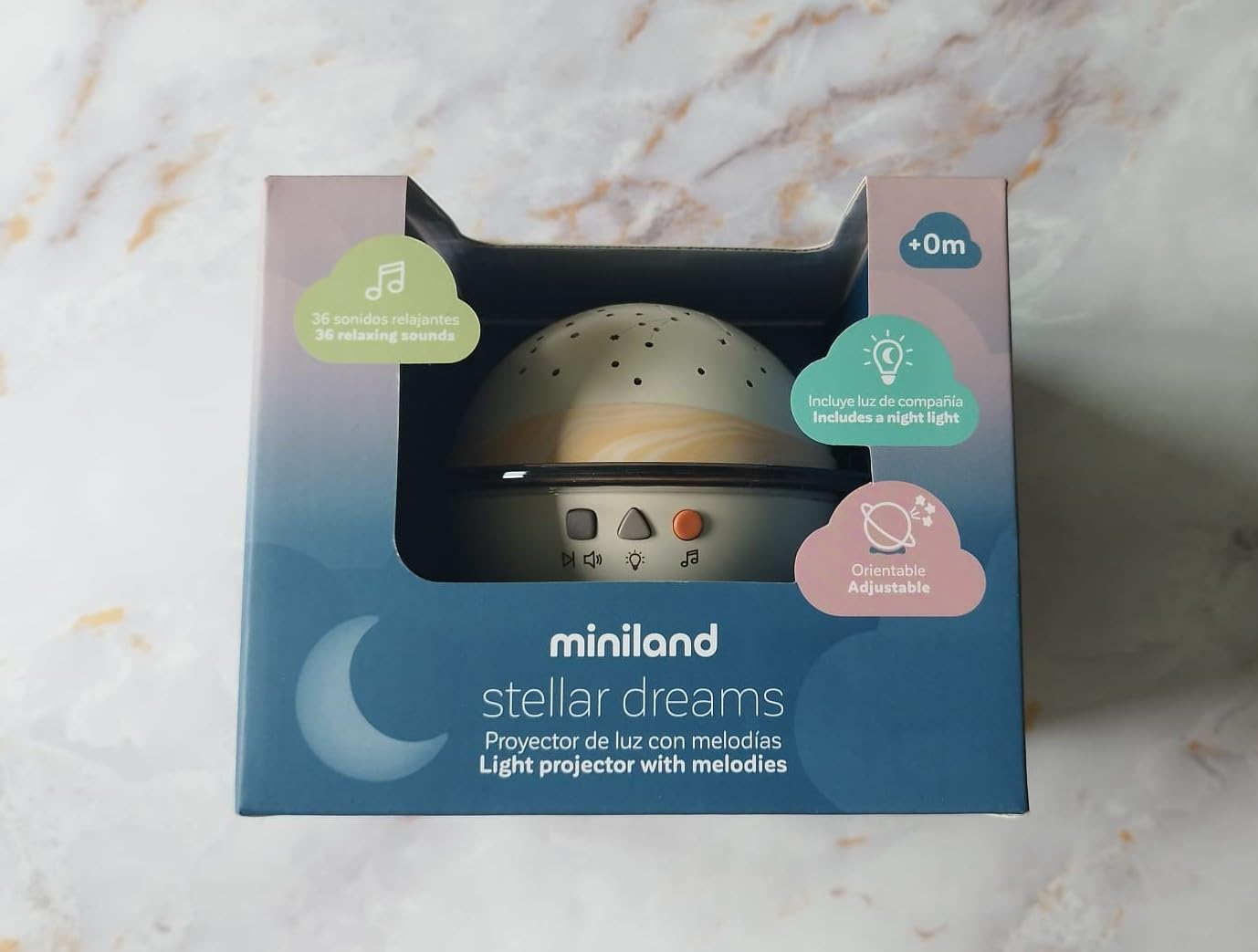 Miniland Stellar Dreams proiettore stelle musica rumore bianco