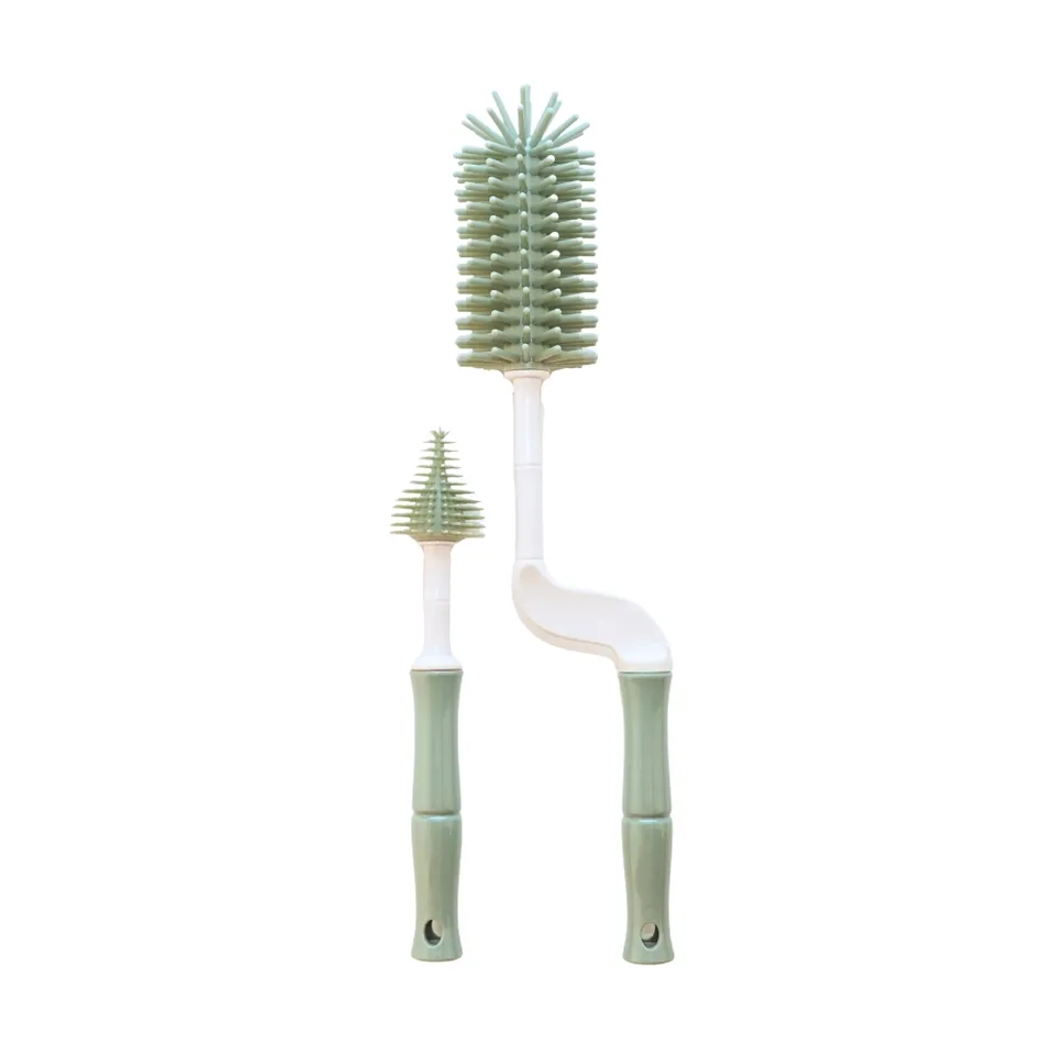 BoJungle Food & Drink scovolino biberon 2 pezzi jade