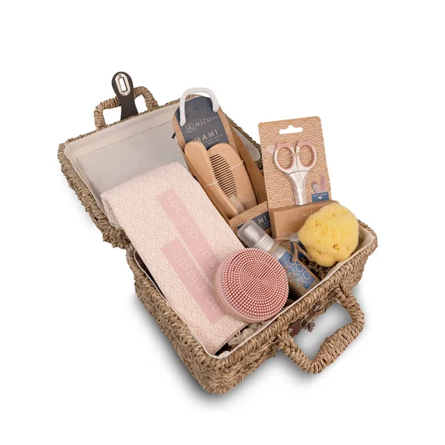 Mizu Baby Noshi Set Regalo Nascita Rosa Seagrass