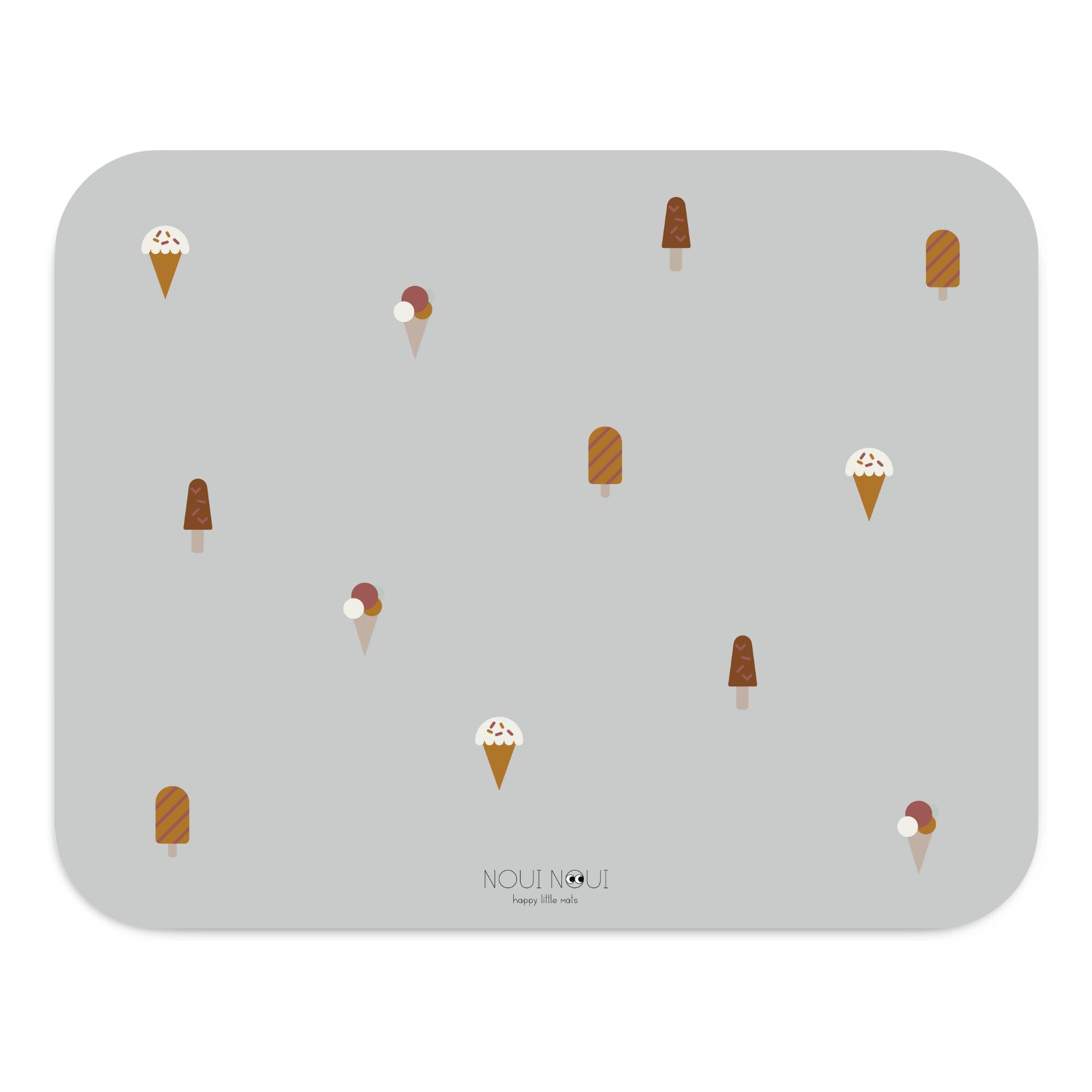 Noui Noui Floor Mats Tappetino Ice Cream Grey 120x95 cm