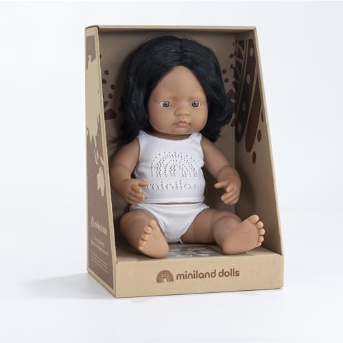 Miniland bambola ispanica 38 cm vinile scatola