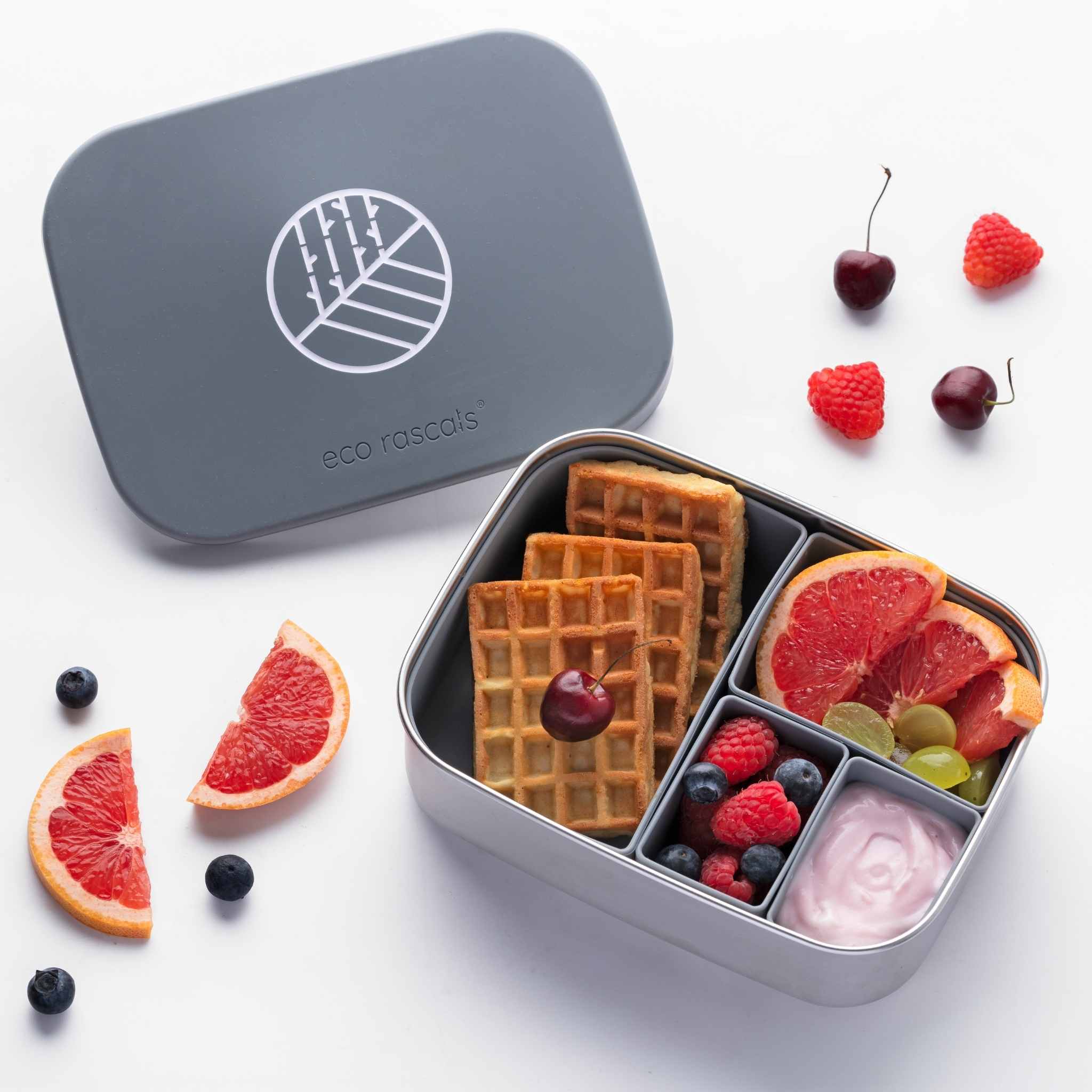 Eco Rascals Lunchboxes portapranzo acciaio argento 1600 ml