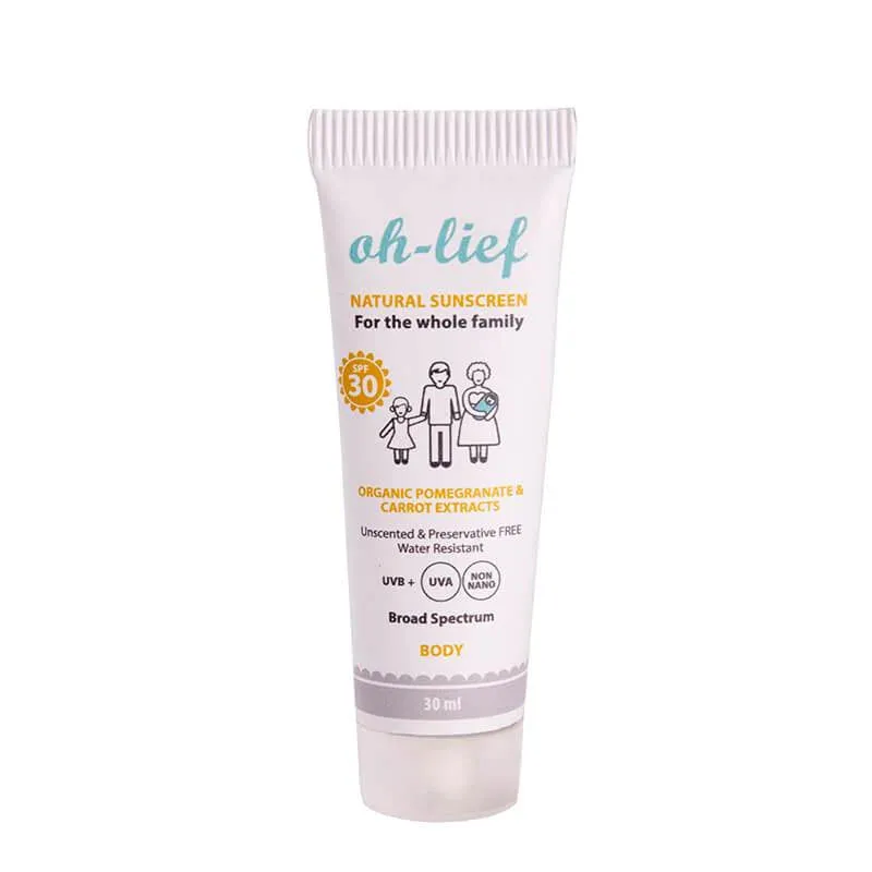 Oh-Lief Crema Solare SPF 30 30 ml bimbi minerale
