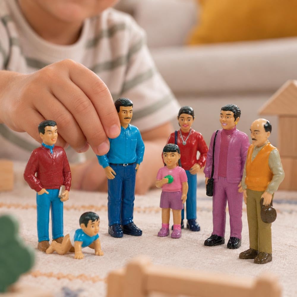 Miniland Diversità 27398 famiglia ispanica figure 14 cm