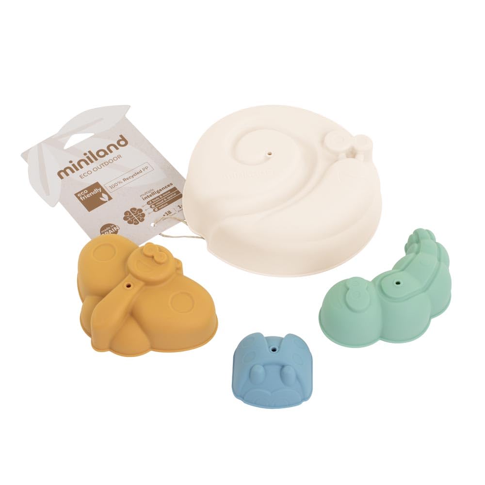 Miniland ECO Formine Sabbia Cool 4 Pezzi Mare