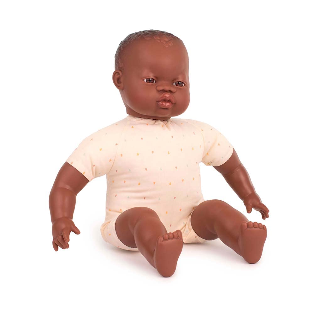 Miniland Bambole 31063 Bambola Africana Calva 40 cm
