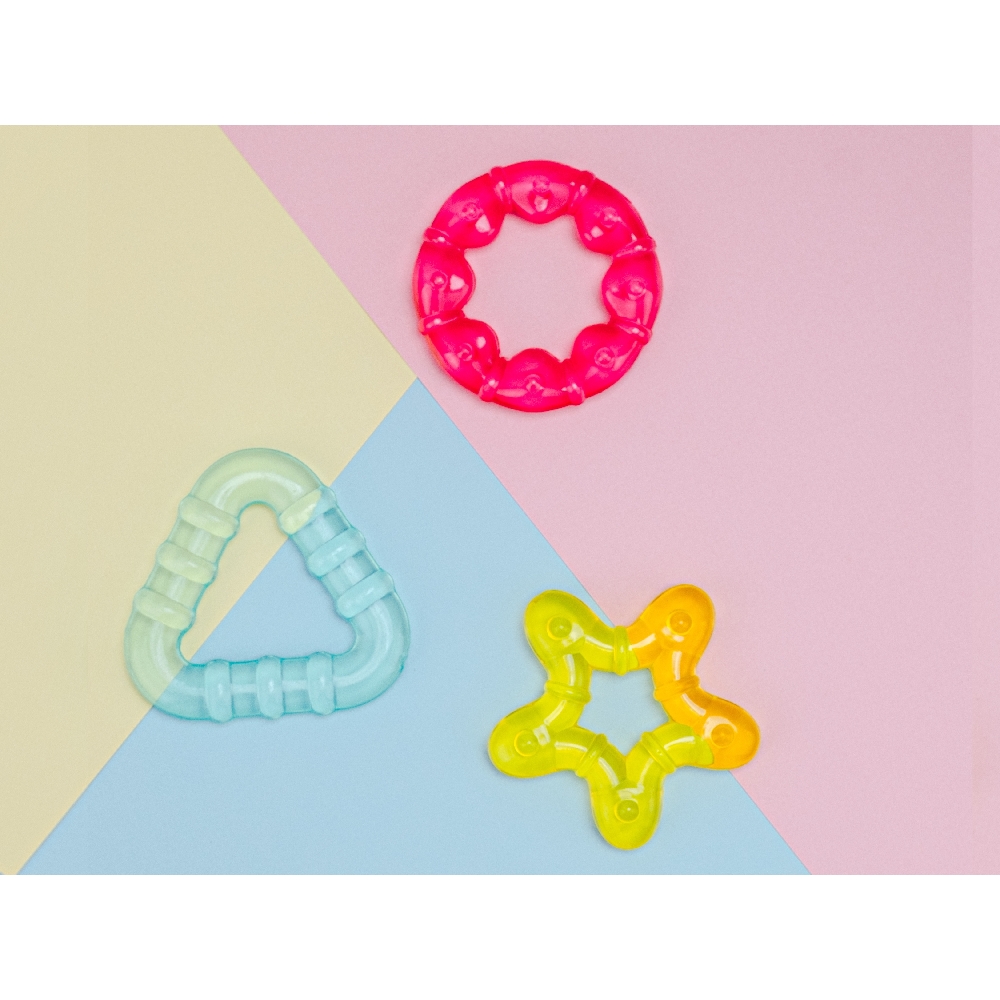 BoJungle Playtime Water Teether massaggiagengive 3 pz forme refrigerante