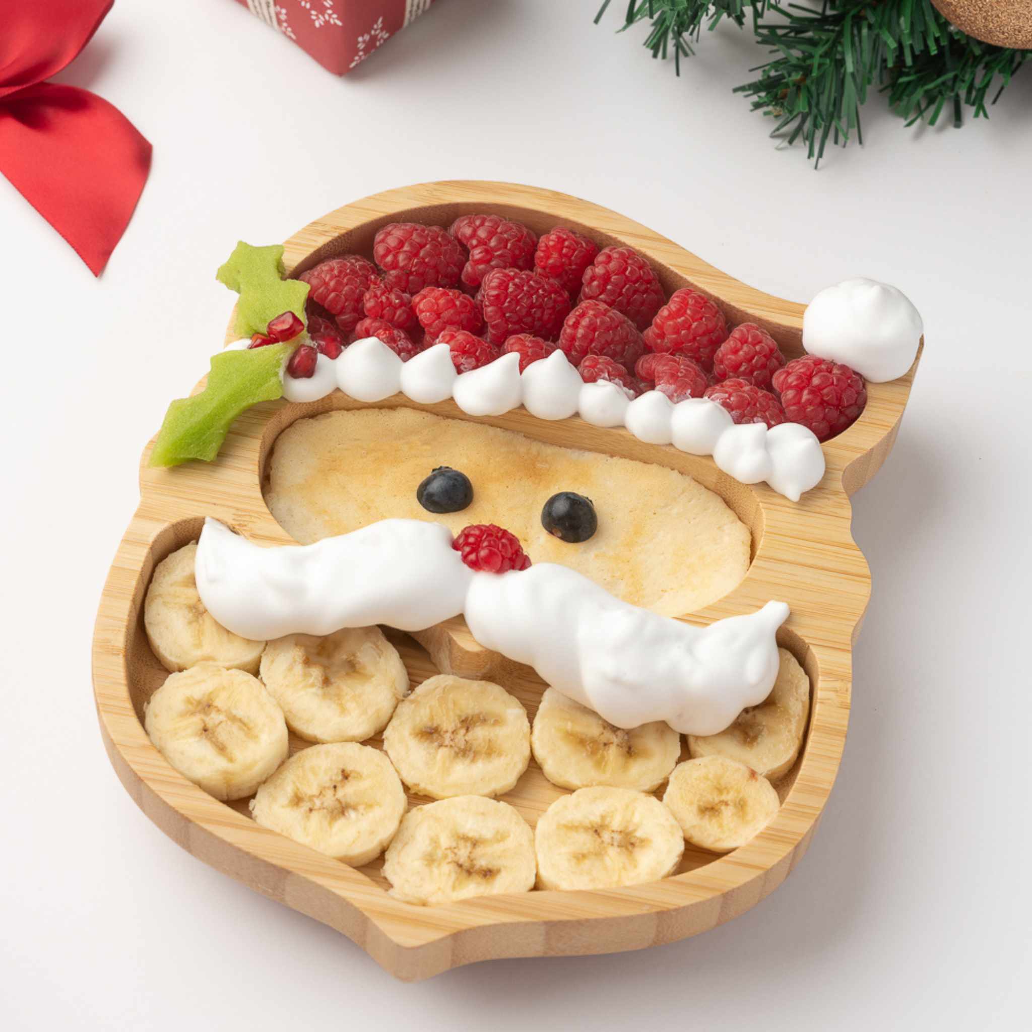 Eco Rascals Bamboo Plates piatto Babbo Natale bamboo