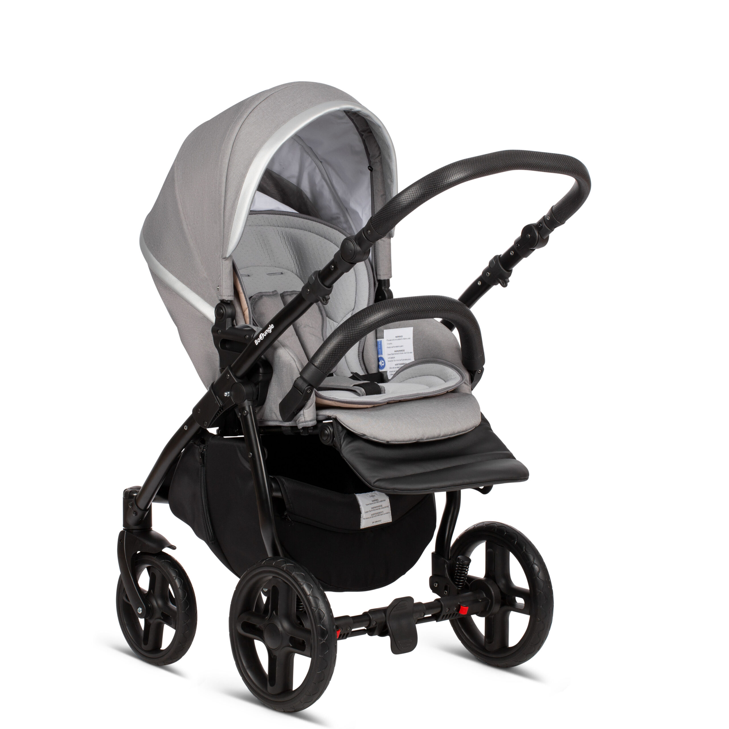 BoJungle B-Strolly passeggino grigio Silver Moon con navicella