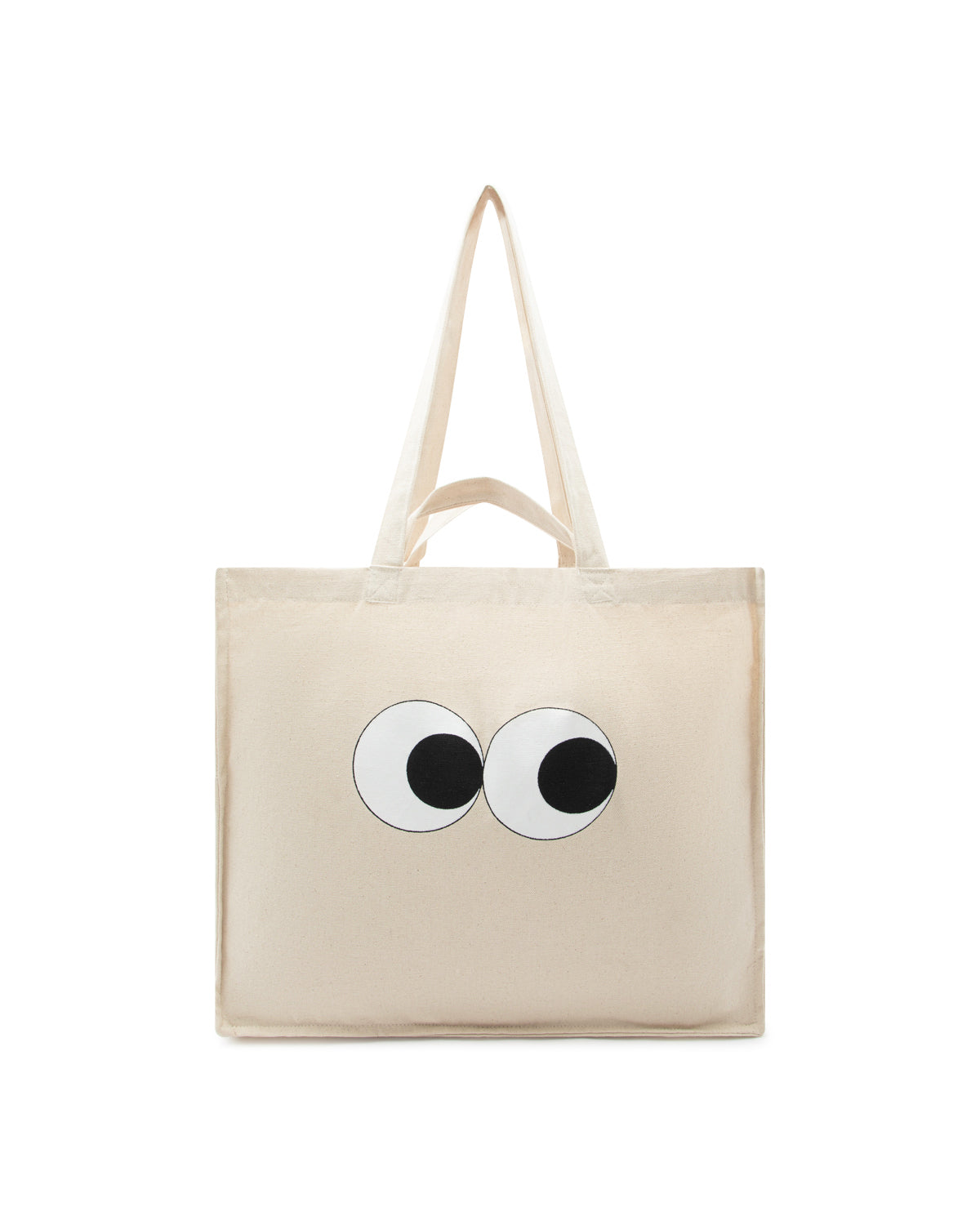 Noui Noui Shopper Eyes Borsa Cotone con Tasca Borraccia