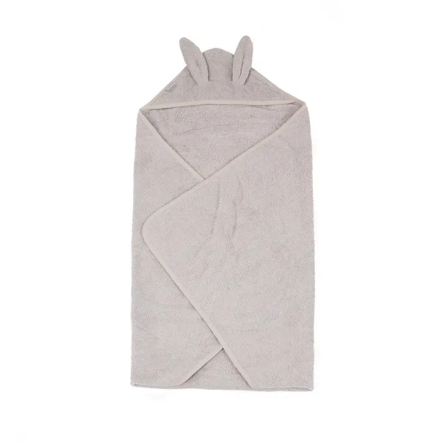 BoJungle Grooming B-Bathcape accappatoio coniglio grigio cotone bio