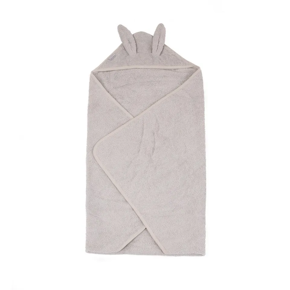 BoJungle Grooming B-Bathcape accappatoio coniglio grigio cotone bio