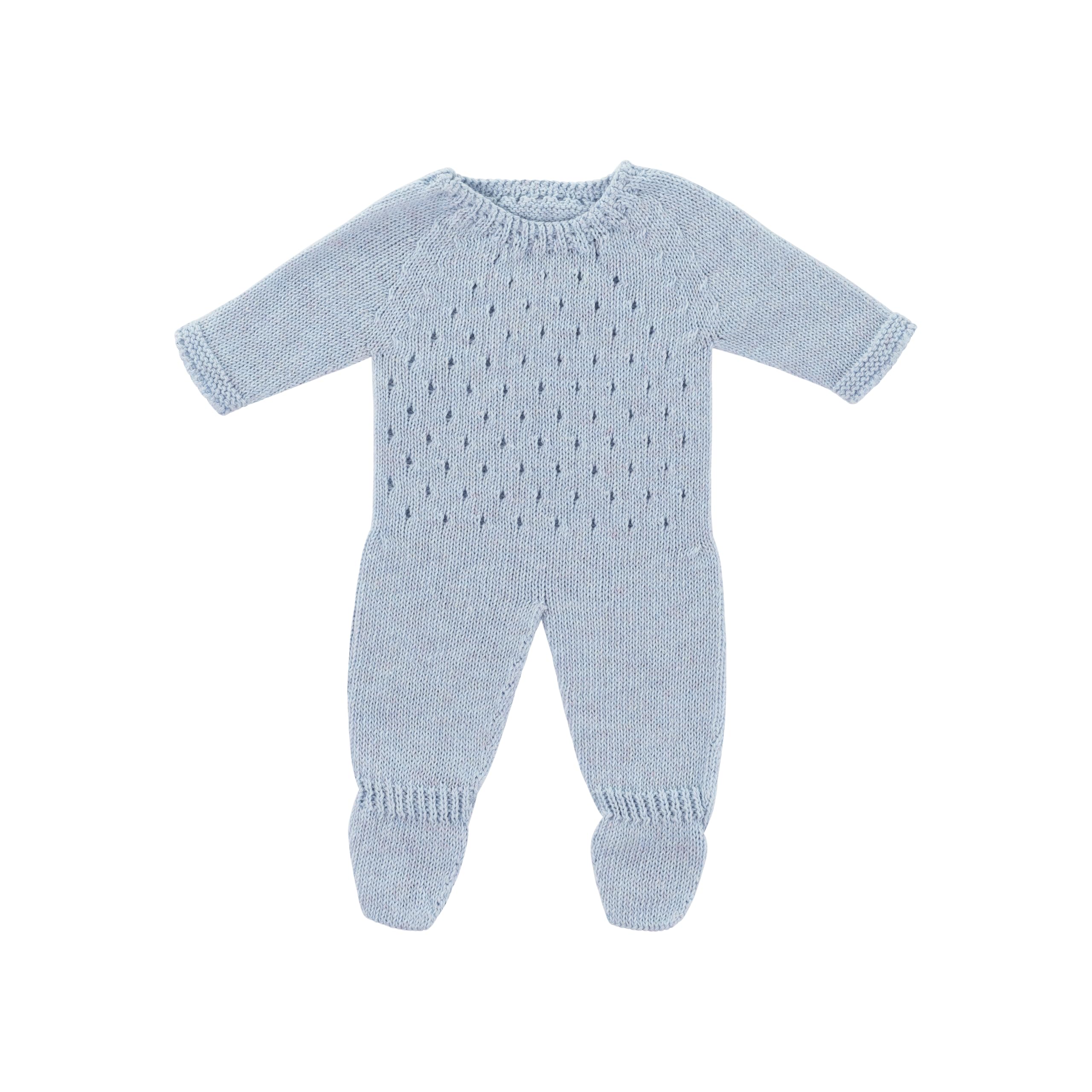 Miniland Bambole pigiama blu maglia bambola 38cm tessuto riciclato