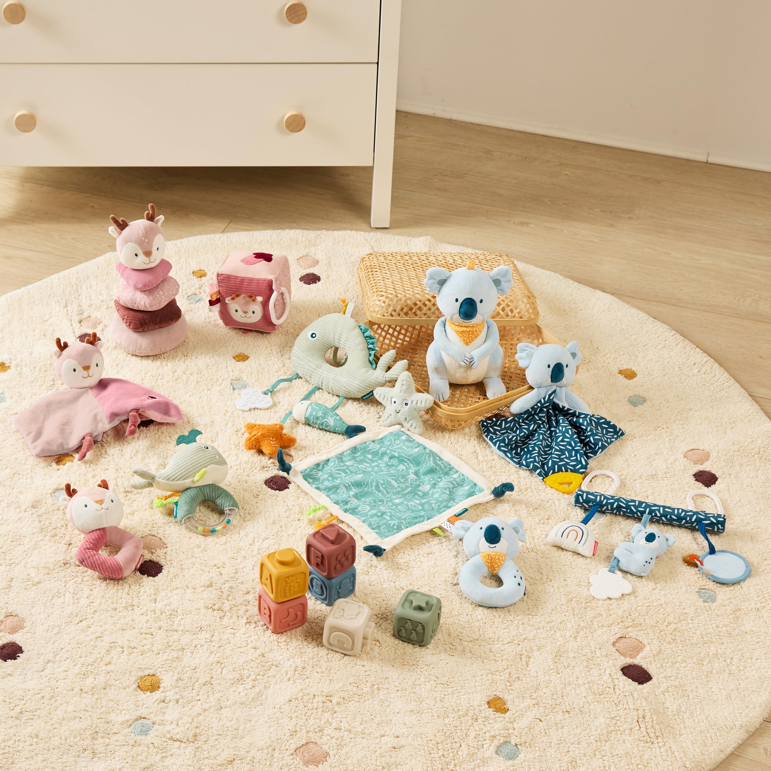 Miniland Riposo Set Regalo Neonato Koala Sonaglio + Peluche