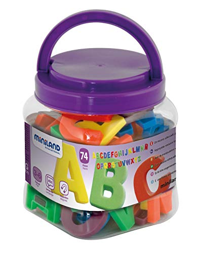 Miniland Giochi Magnetici 97922 Lettere Magnetiche 62 Pezzi
