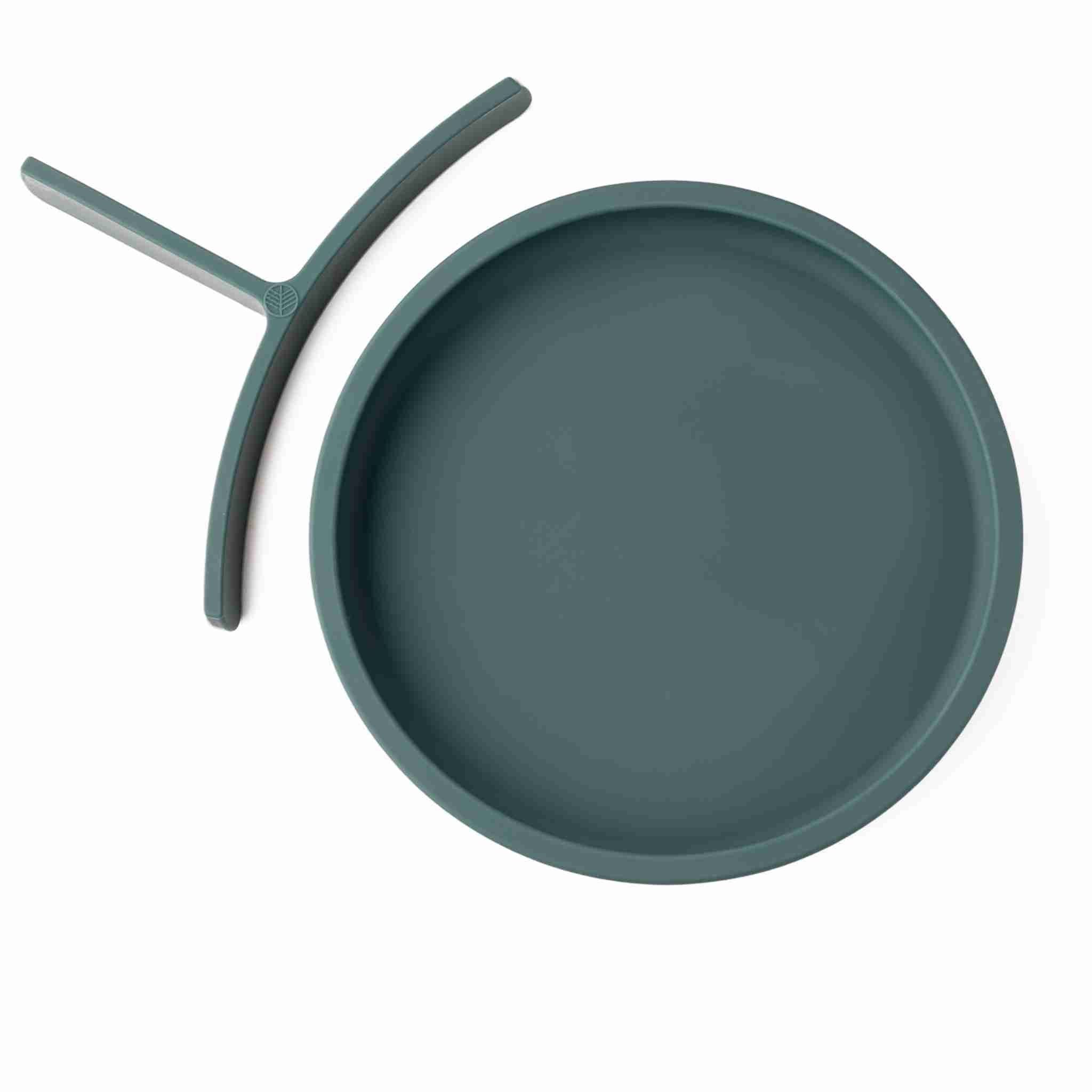 Eco Rascals Silicone Divider Plates piatto silicone verde petrolio