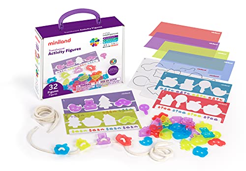 Miniland Figure Traslucenti set 32 pezzi tavolo luminoso