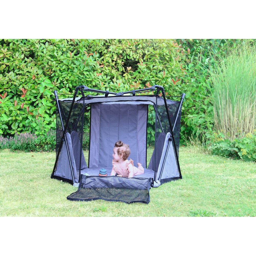 BoJungle B-Foldable Playard box pieghevole grigio 120 cm