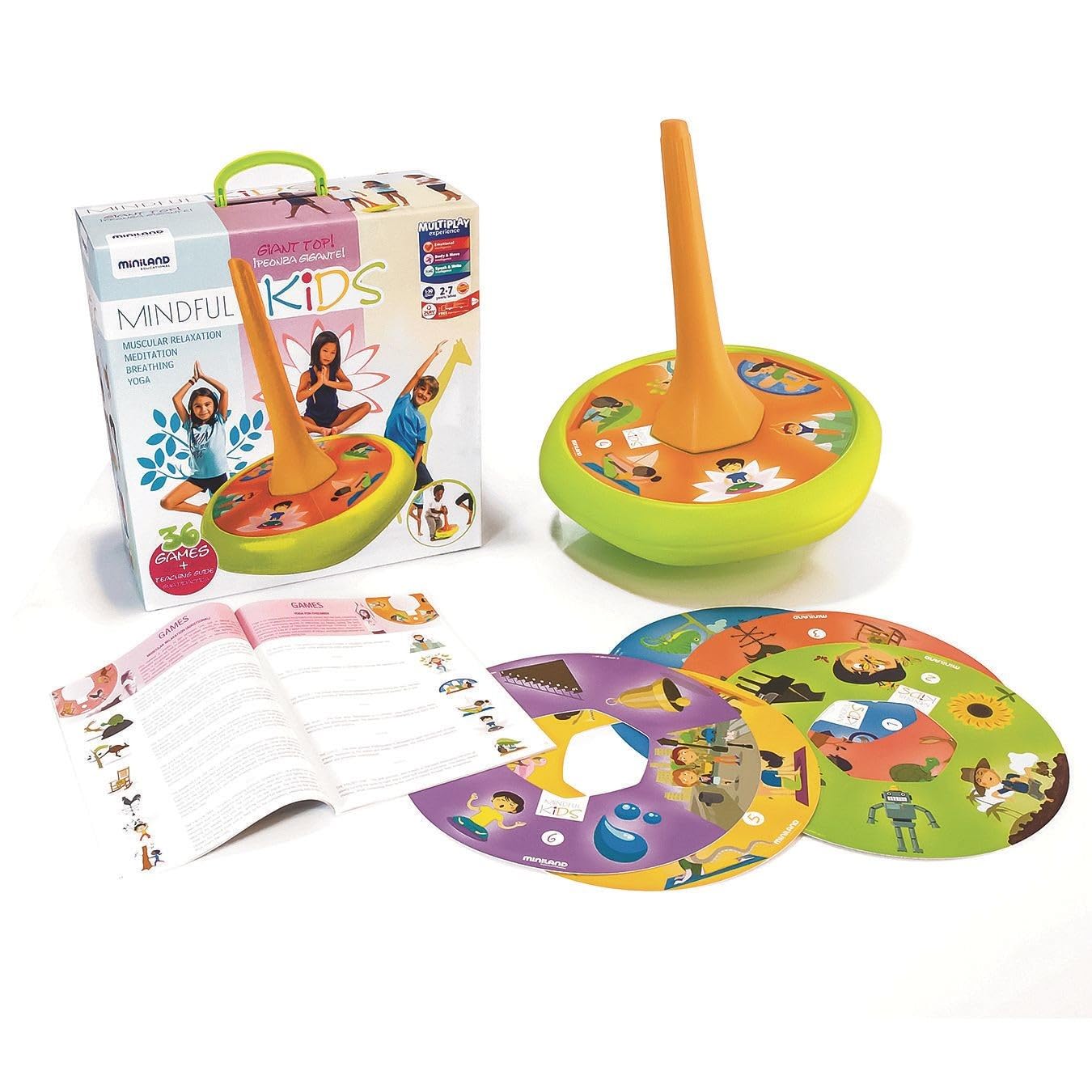 Miniland Mindful Kids Trottola Yoga 31898 6 Dischi