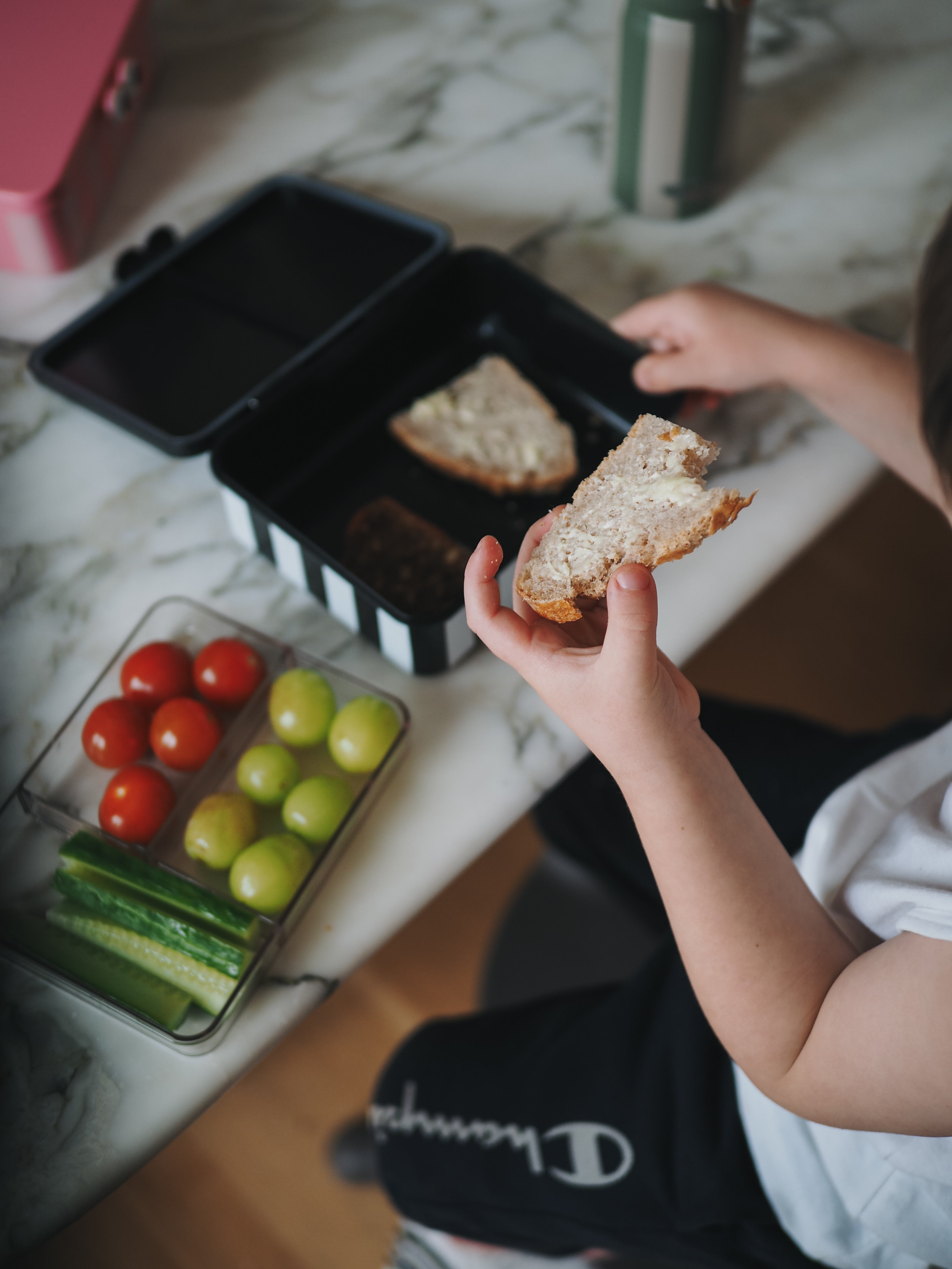 Noui Noui Lunch Boxes portapranzo nero 3 vassoi