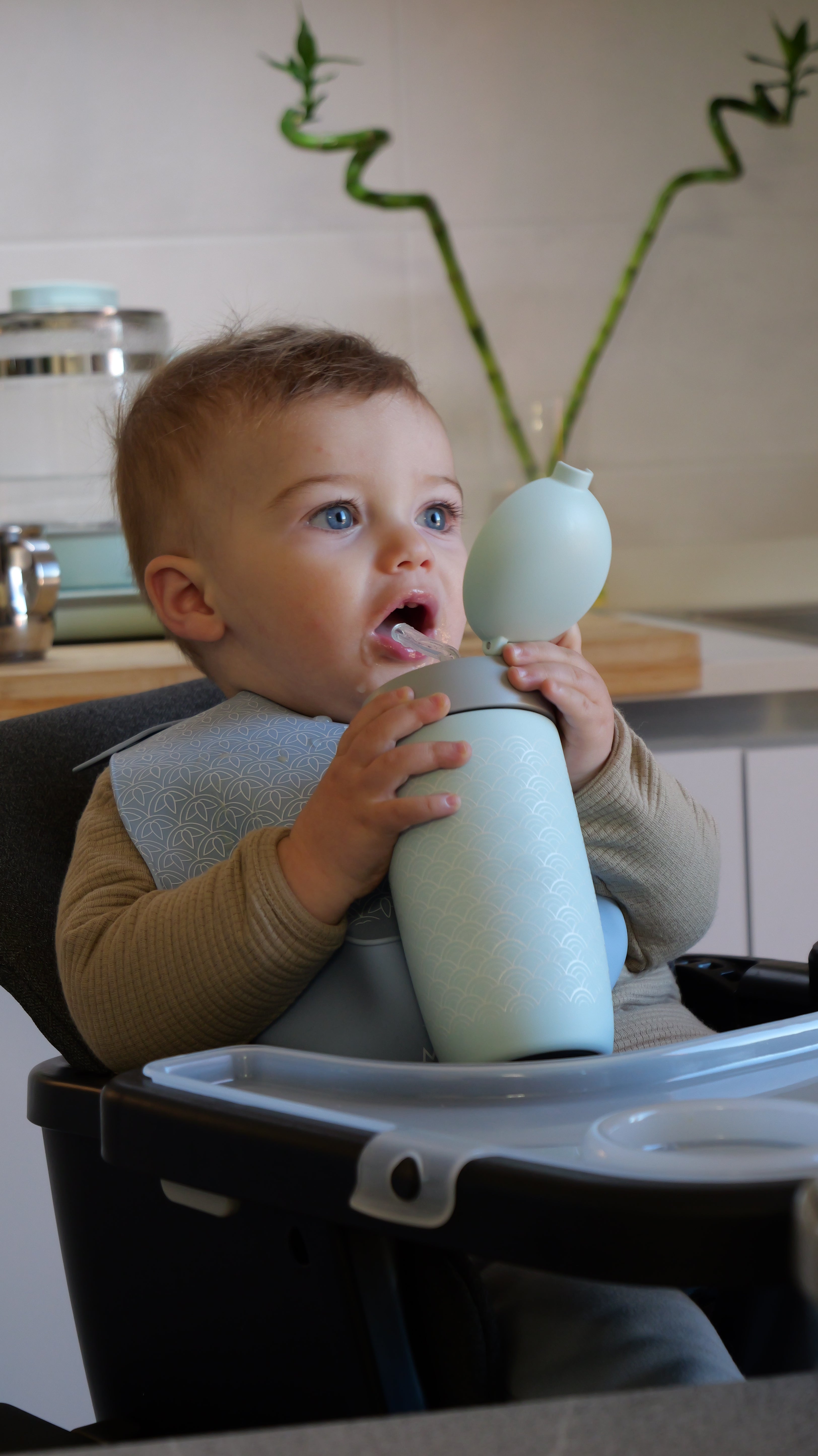 Mizu Baby Yume Straw Thermos Acciaio 430ml Cannuccia