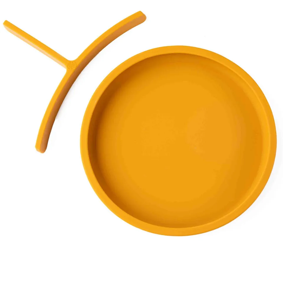 Eco Rascals Silicone Divider Plate piatto silicone senape