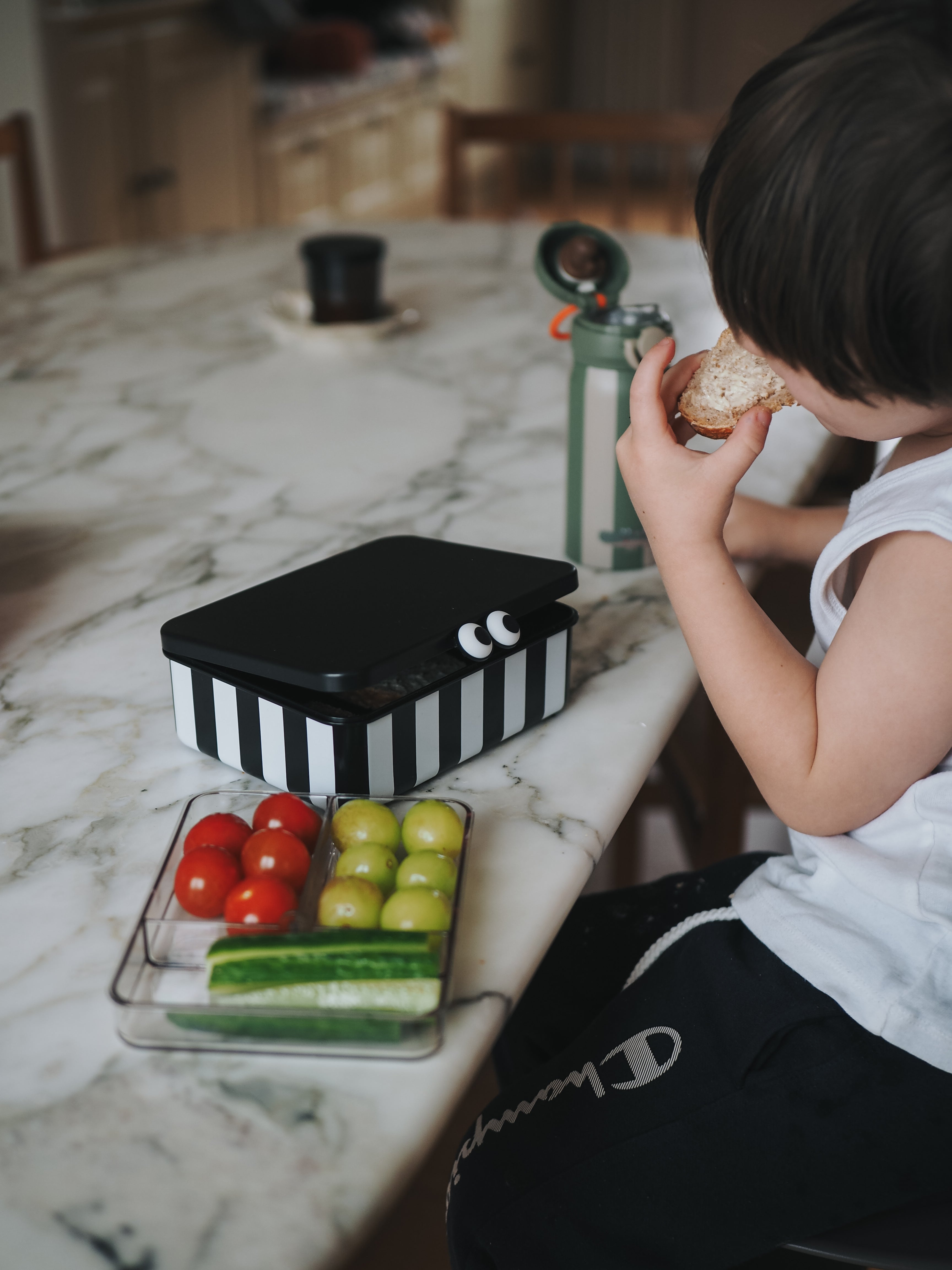 Noui Noui Lunch Boxes portapranzo nero 3 vassoi