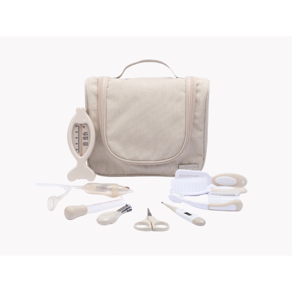 BoJungle Grooming Set Igiene Neonato Dune 15 Pezzi con Termometro