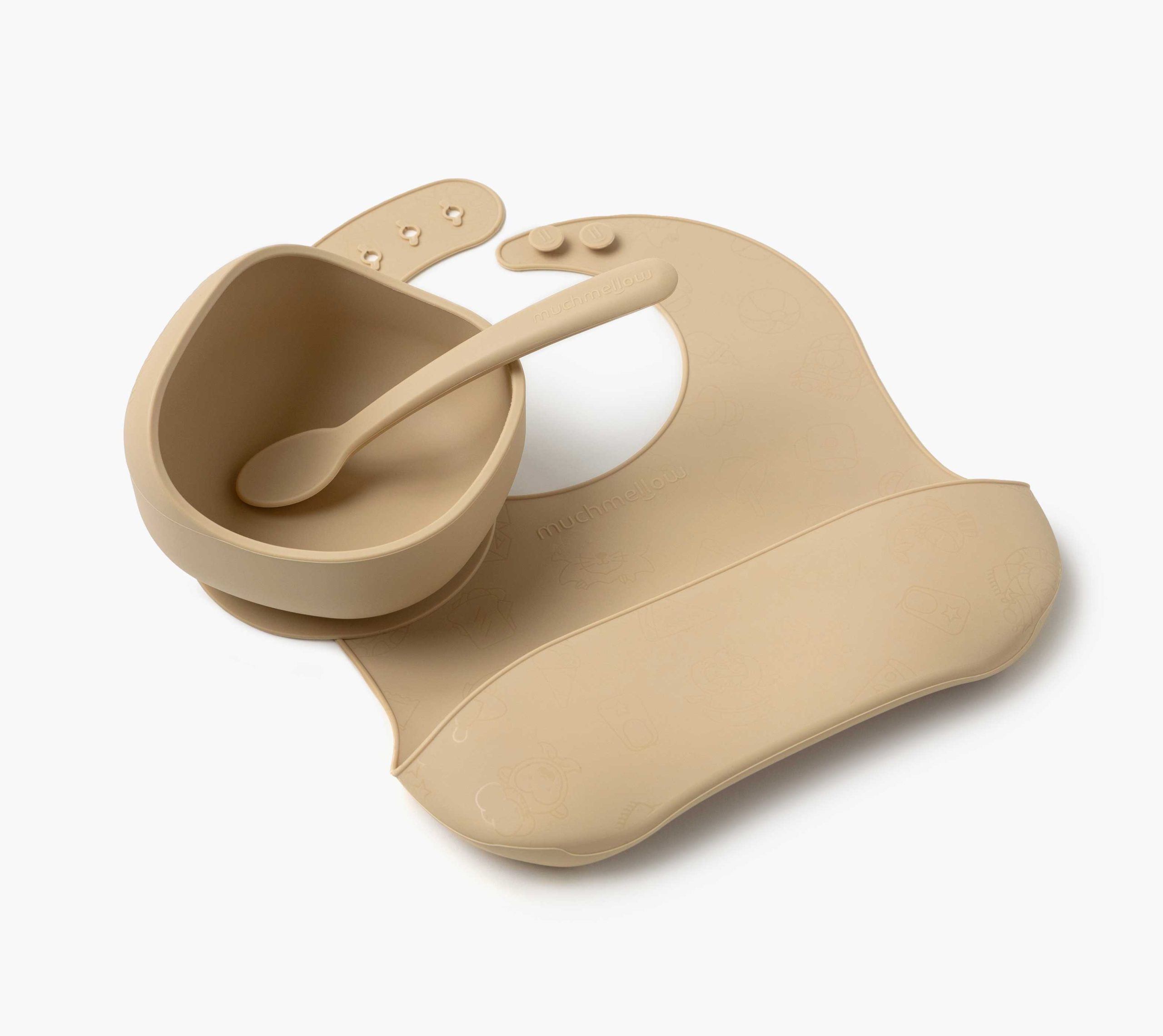 Muchmellow Pappa set pappa silicone ciotola cucchiaio bavaglino