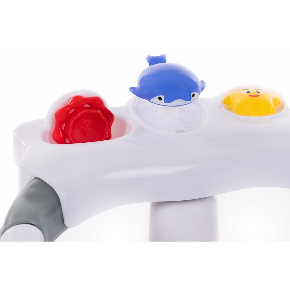 BoJungle B-Bath Seat seggiolino bagno grigio con ventose e giochi