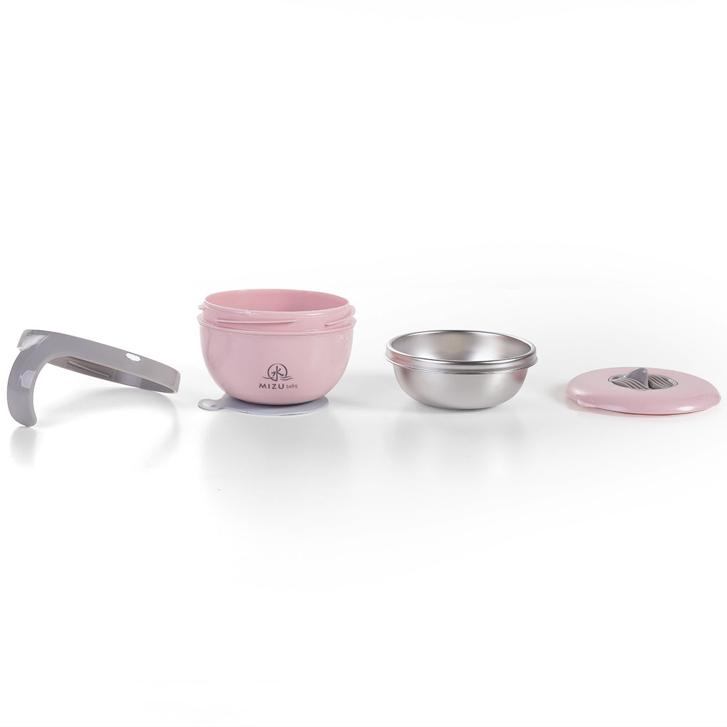 Mizu Baby Taiki Piatto Caldo Rosa 330ml piatto ventosa pappa