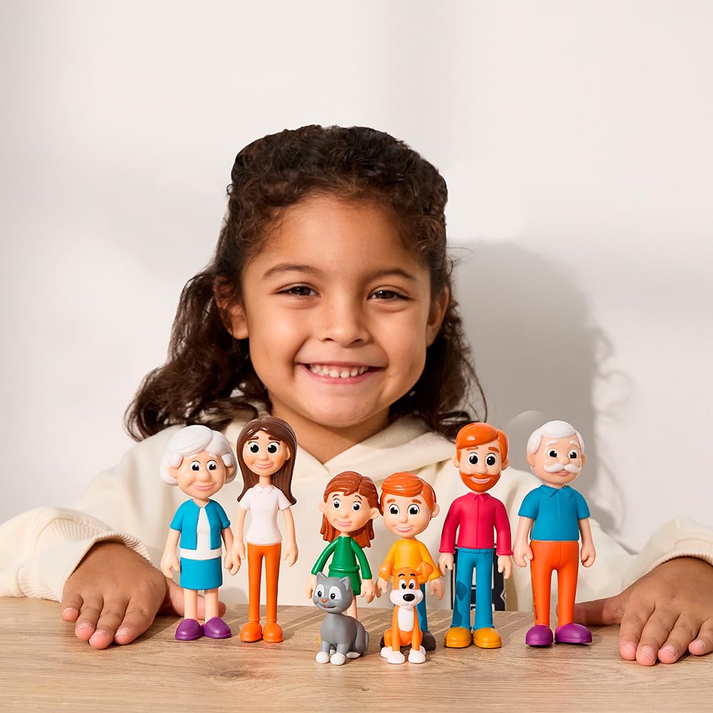 Miniland Famiglia Pelle Chiara Set 8 Figure Educative