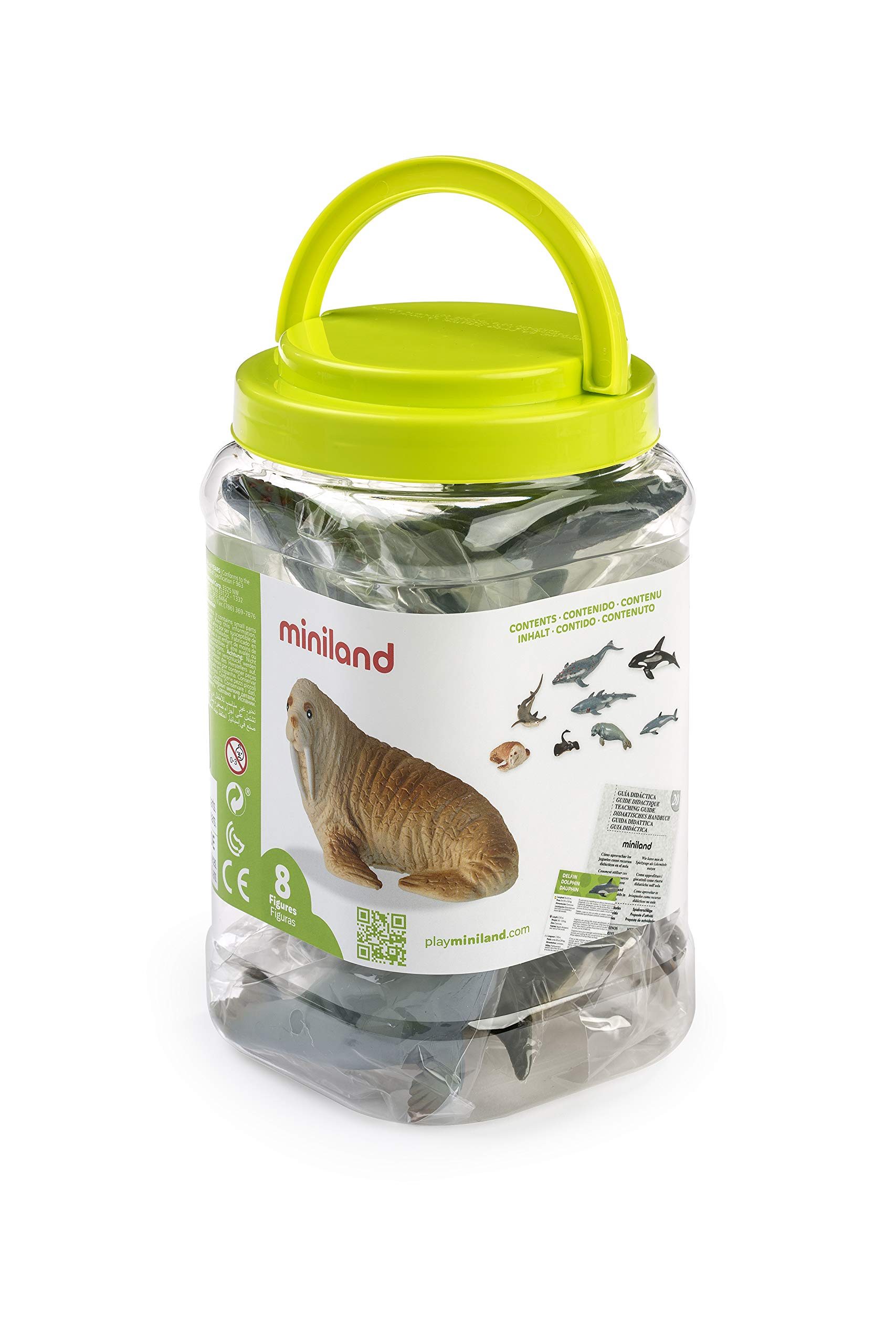 Miniland Educational 154187 Animali Marini 8 Figure Latta