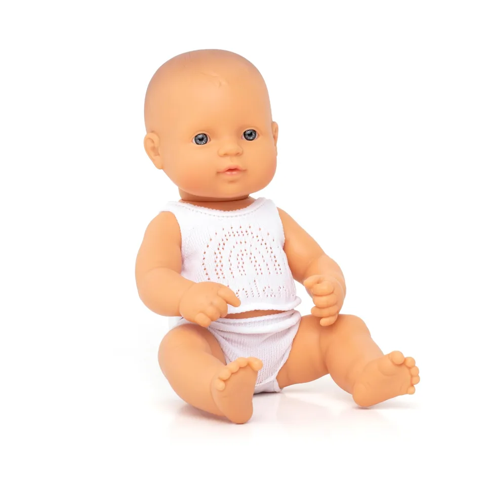 Miniland Bambole 31352 Bambola Caucasica Bambina 32 cm Vinile