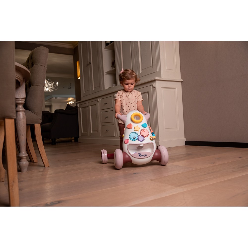BoJungle Playtime Jumpy Carrello Primipassi Rosa