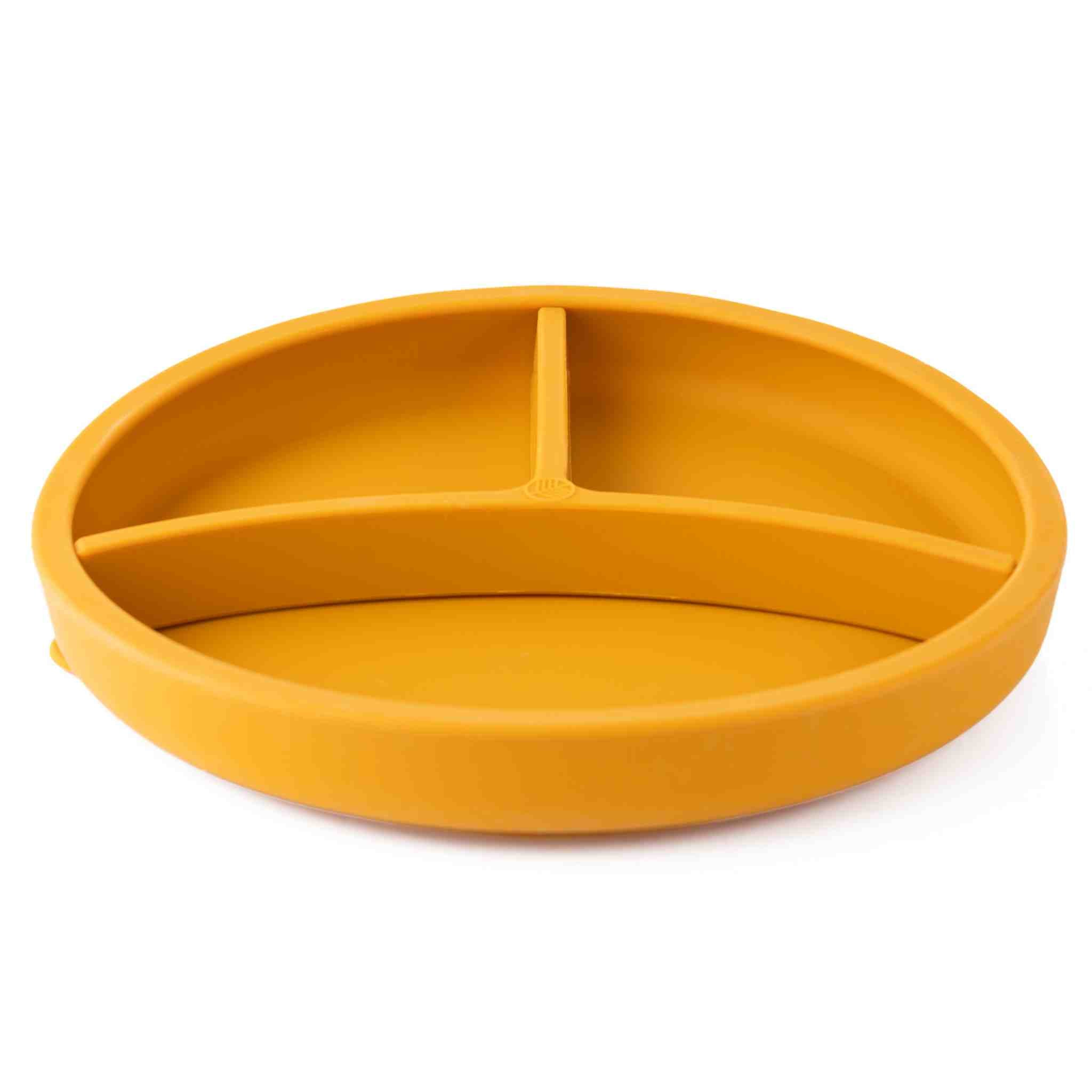 Eco Rascals Silicone Divider Plate piatto silicone senape