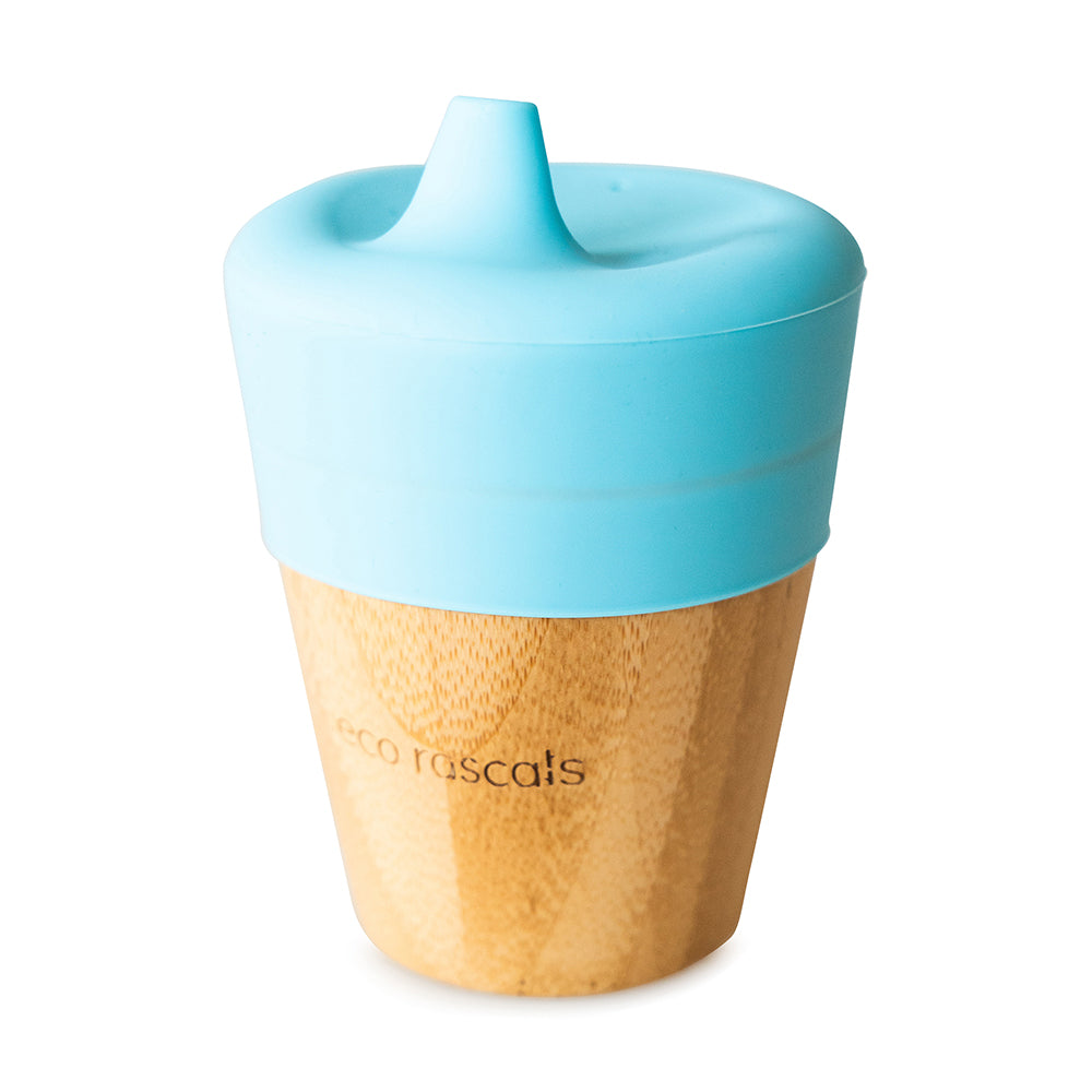 Eco Rascals Bamboo Sippy Cups tazza bambù blu 190 ml