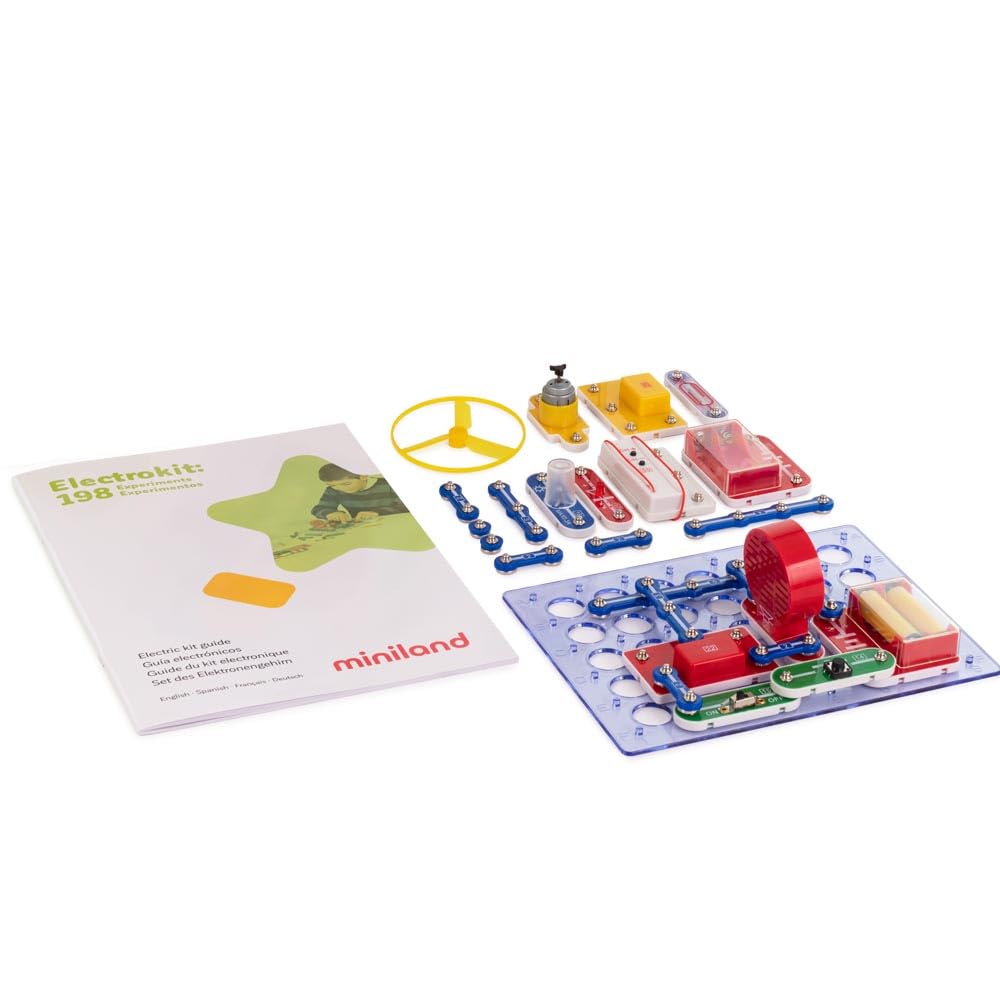Miniland 99116 kit elettronica 198 esperimenti circuiti bambini