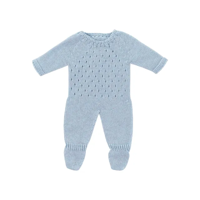 Miniland Bambole pigiama blu maglia bambola 38cm tessuto riciclato