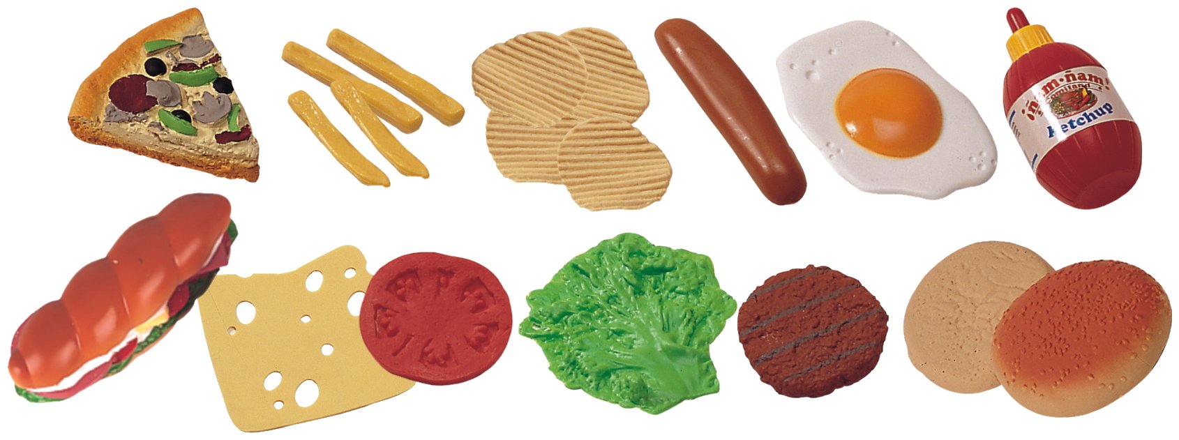 Miniland Fast Food Gioco Simbolico 19 Pezzi 30585