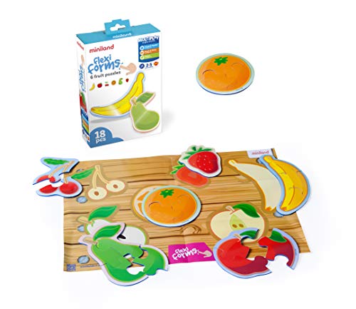 Miniland Frutta Mini puzzle educativo 6 frutti Flexiland