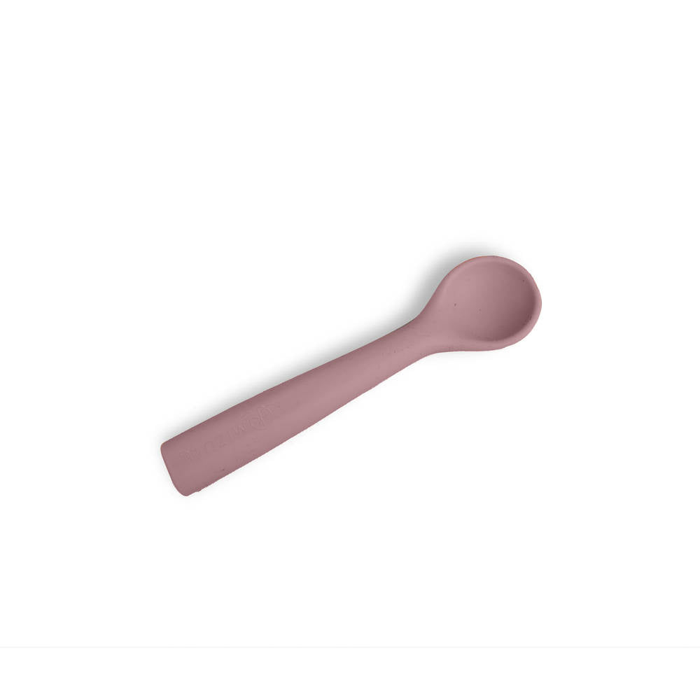 Mizu Baby Taiki Cucchiaio Silicone Rosa presa facile